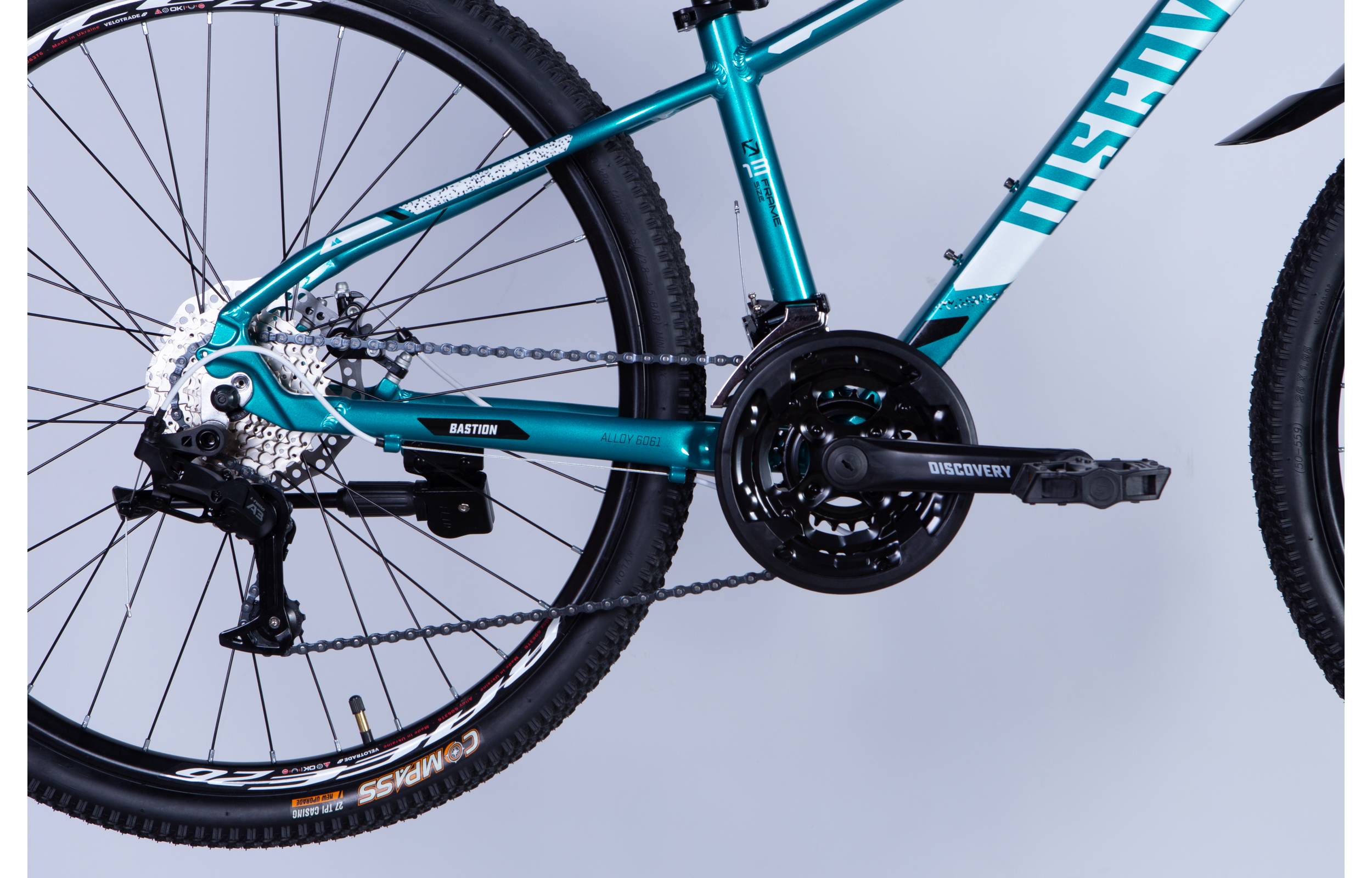 Велосипед Discovery BASTION DD 26" розмір М рама 18" 2025 бірюзовий 4