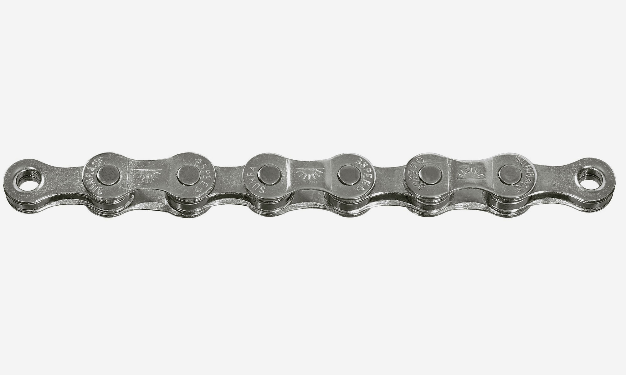 Цепь SunRace CNM84 Y Grey 8 скоростей, 116 звеньев, с замком 