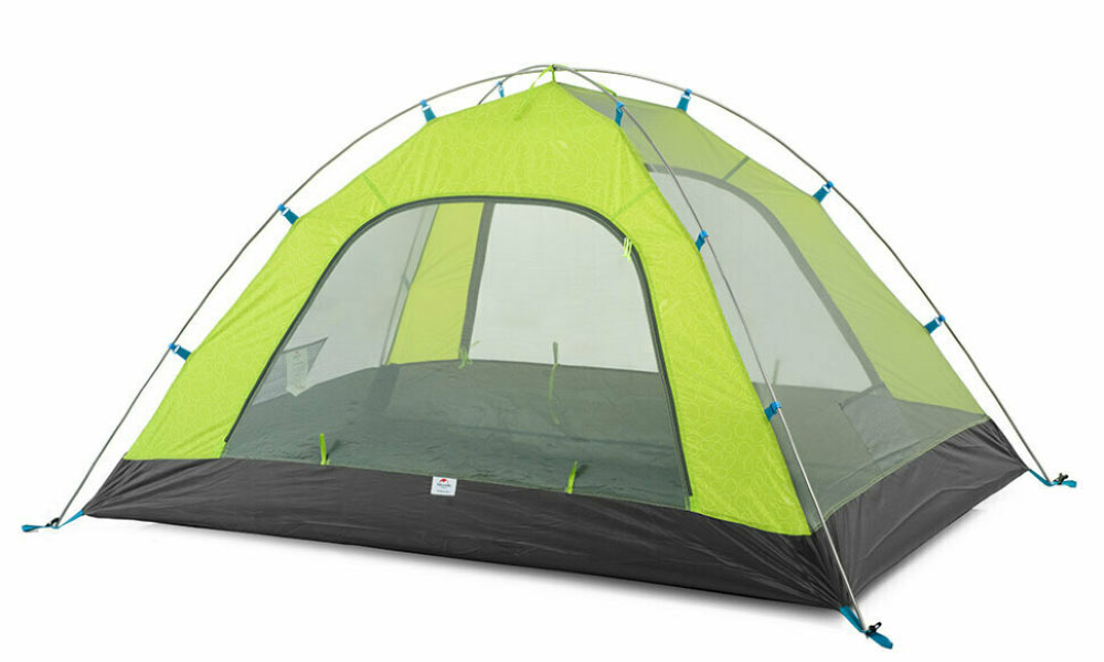 Палатка четырехместная Naturehike P-Series IV (NH18Z044-P) 210T/65D, зеленая 2