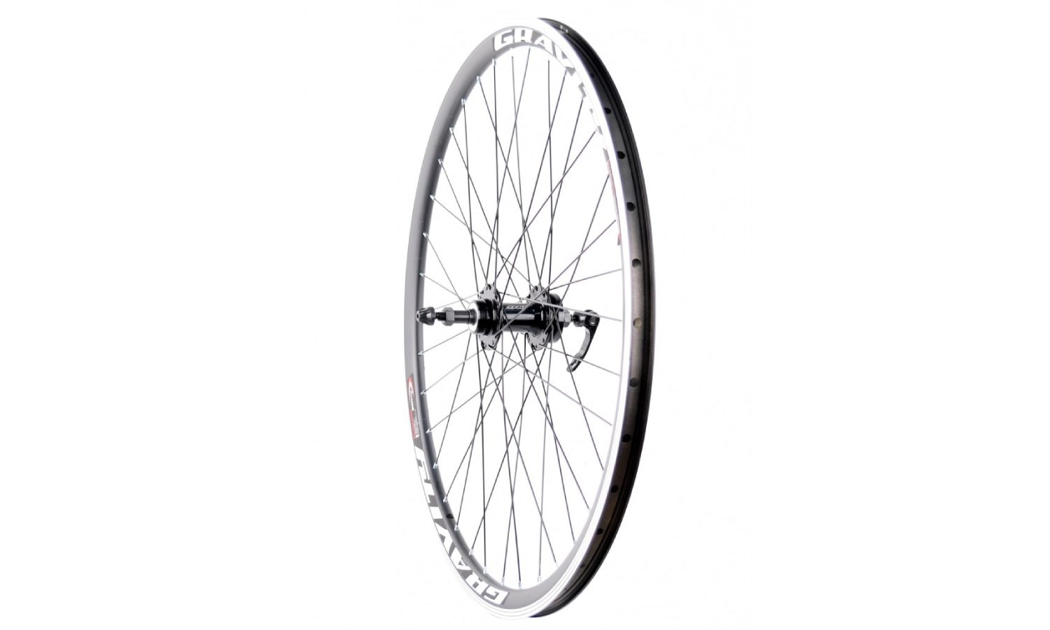 Колесо заднее 27.5" Gravity втулка Neco MS31R под диск, под трещотку, черный