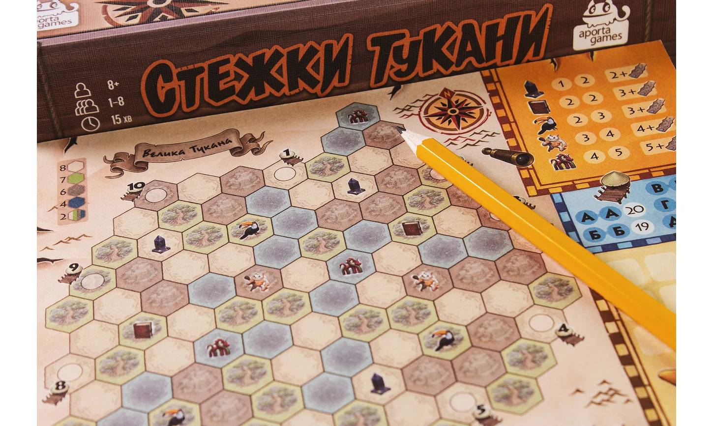 Настольная игра Тропы Туканы (Trails of Tucana) 4