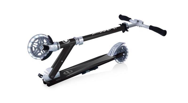 Самокат GLOBBER FLOW ELEMENT LIGHTS, чёрный, колёса с подсветкой, 5+ 2 Самокат GLOBBER FLOW ELEMENT LIGHTS, чёрный, колёса с подсветкой, 5+ 2