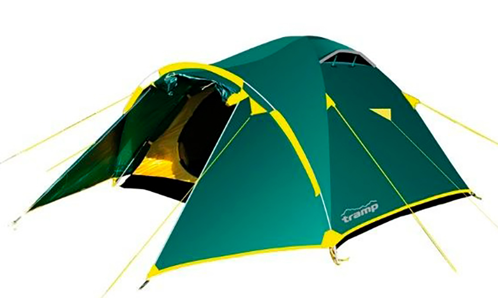 Фотография Палатка Tramp Lair 3 v.2 зелено-желтый