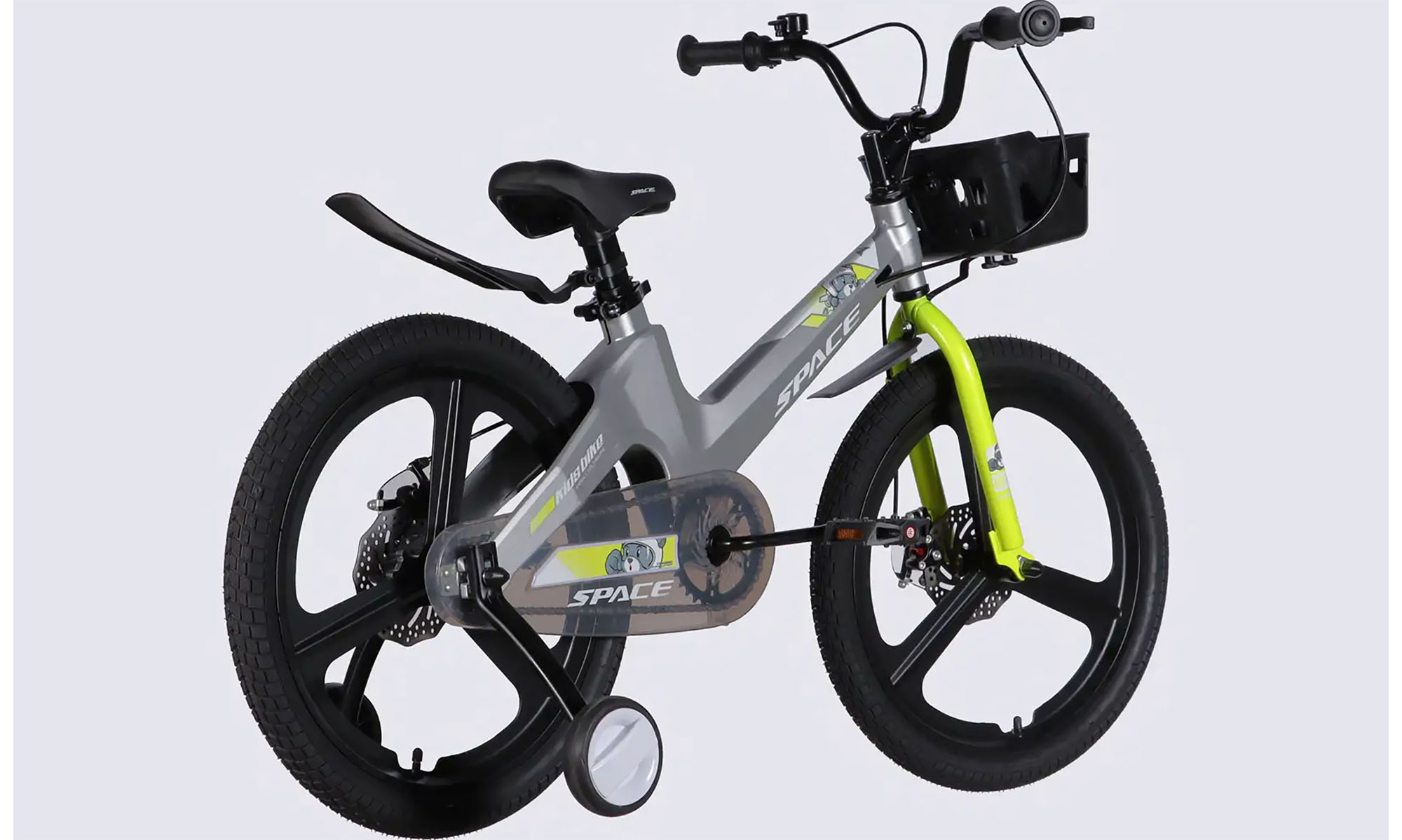 Велосипед SPACE KID MOON DD 20", размер XXS, рама-11,4", год 2026, серый 2