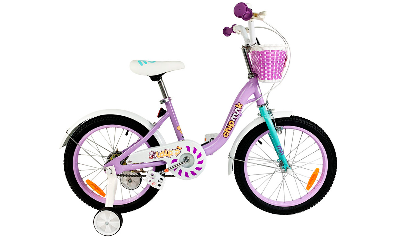Фотографія Велосипед RoyalBaby Chipmunk MM Girls 16" 2019 Фіолетовий