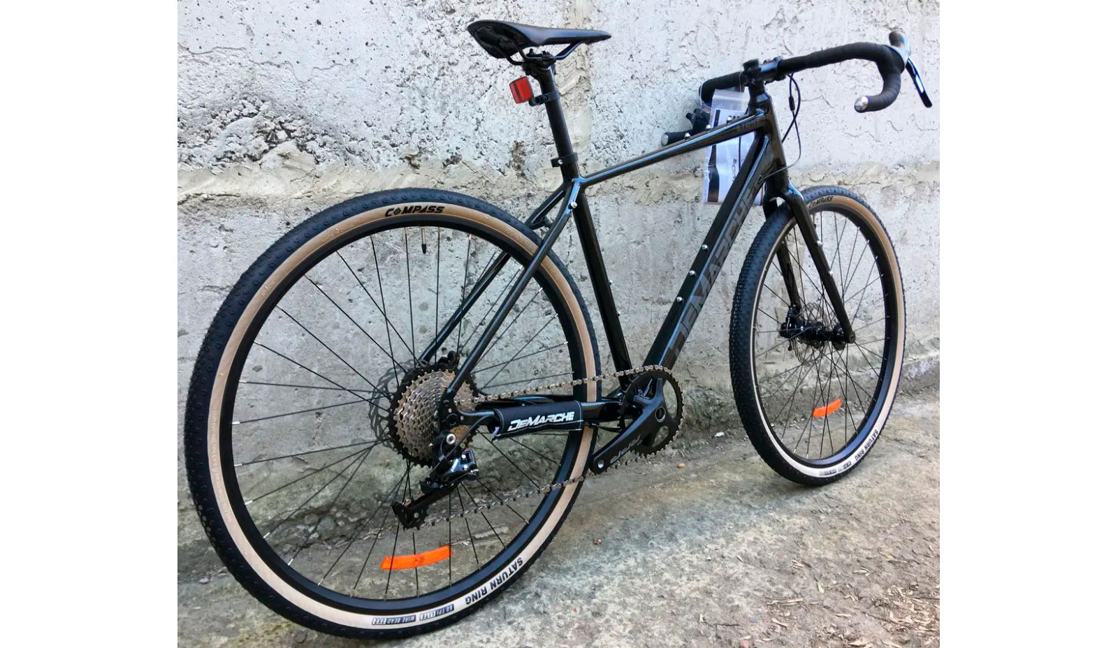 Фотография Велосипед DeMARCHE Gravel Stone 1x11 28" размер М 2022 Черный 9