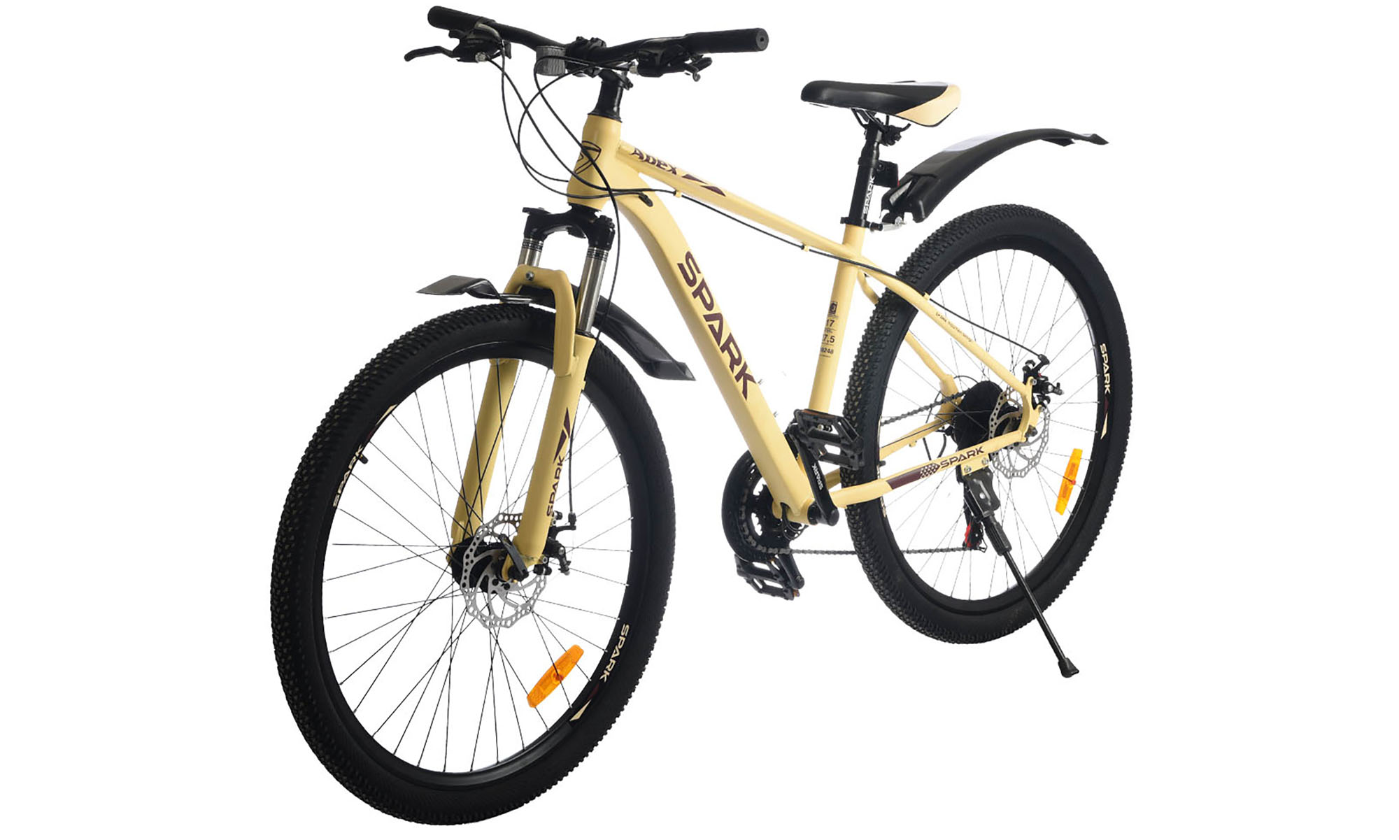 Велосипед SPARK APEX 27,5", розмір M, рама 17", рік 2026, світло-жовтий 3