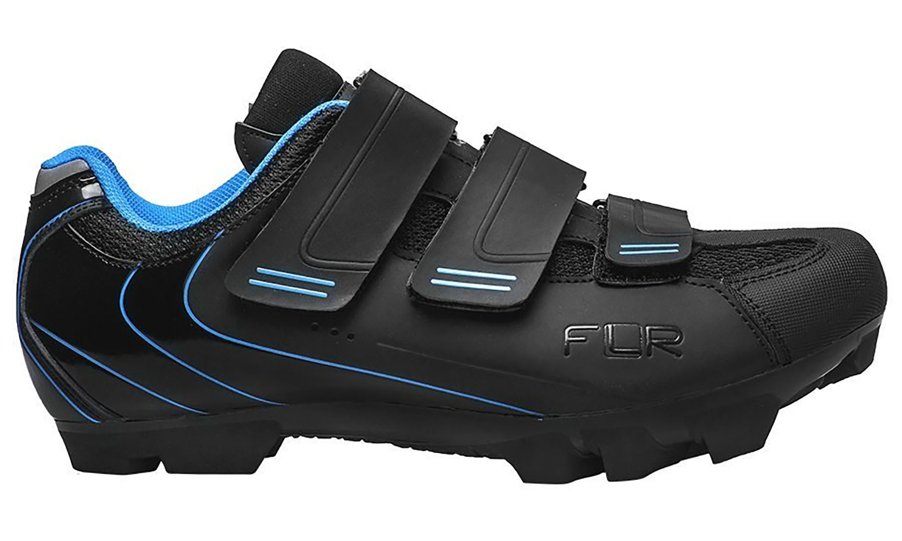 Взуття для велосипедів MTB FLR F-55 Чорний/синій, розмір 40 5
