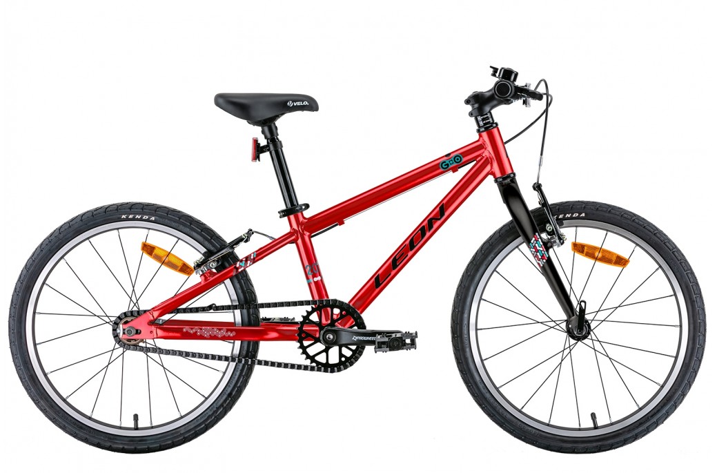 Велосипед Leon GO 20" рама 10" (2022) Черно-красный