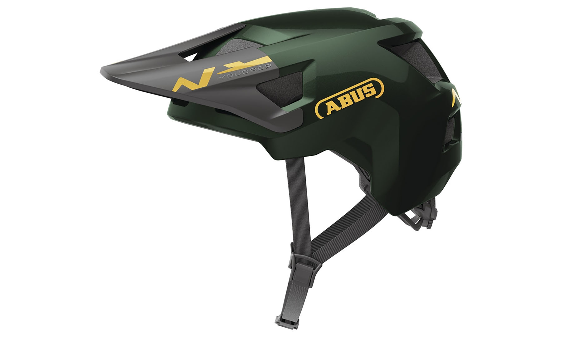 Велошлем детский ABUS YOUDROP moss green, размер S (48-55 см), темно-зеленый 5 Велошлем детский ABUS YOUDROP moss green, размер S (48-55 см), темно-зеленый 5