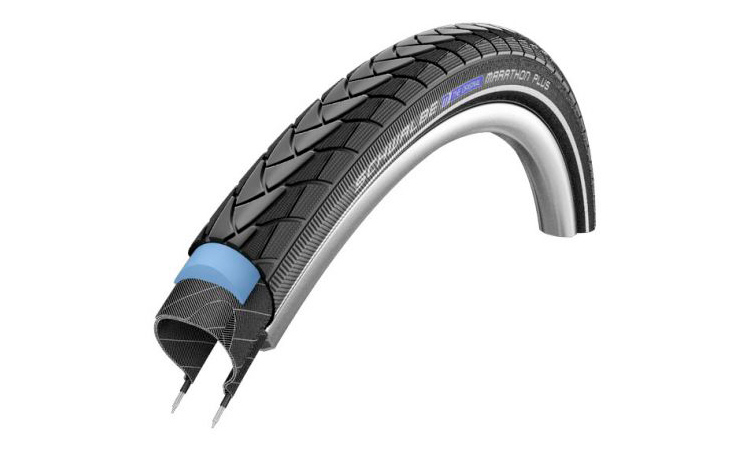 Фотографія Покришка 28x1 1/2 (40-635) Schwalbe MARATHON PLUS S-Guard TwinSkin B/B+RT HS440 EC, 67EPI black 2