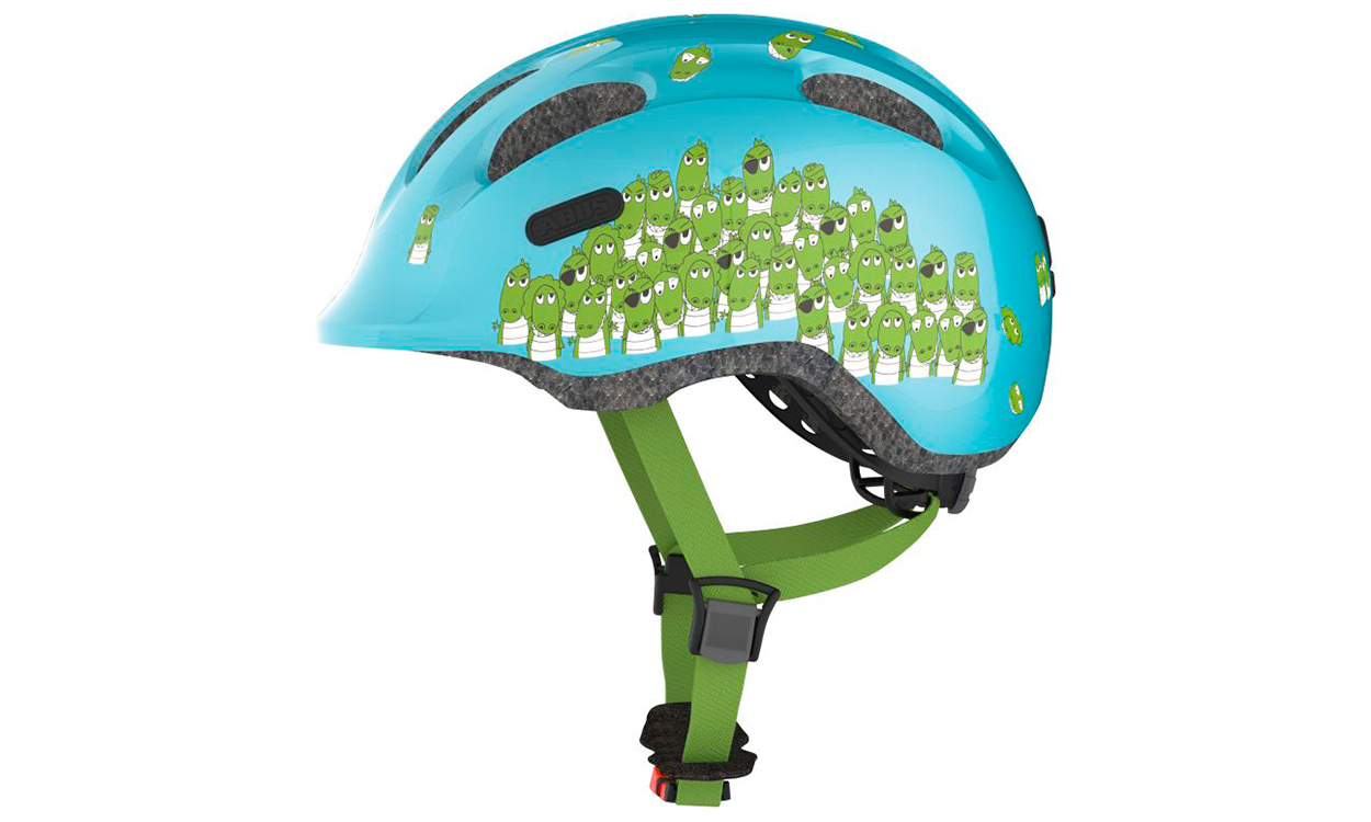 Шлем детский ABUS SMILEY 2.0 Blue Croco, размер М (50-55 см)  голубой 2
