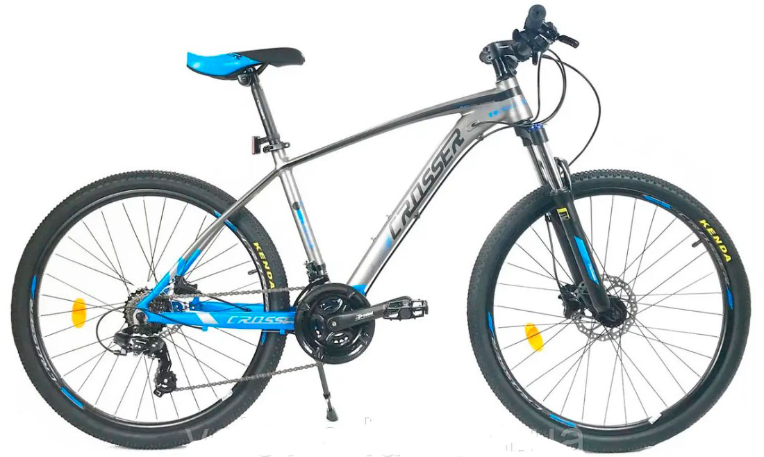 Фотографія Велосипед Crosser X880 3х7 29" розмір М рама 17 2021 Сіро-синій