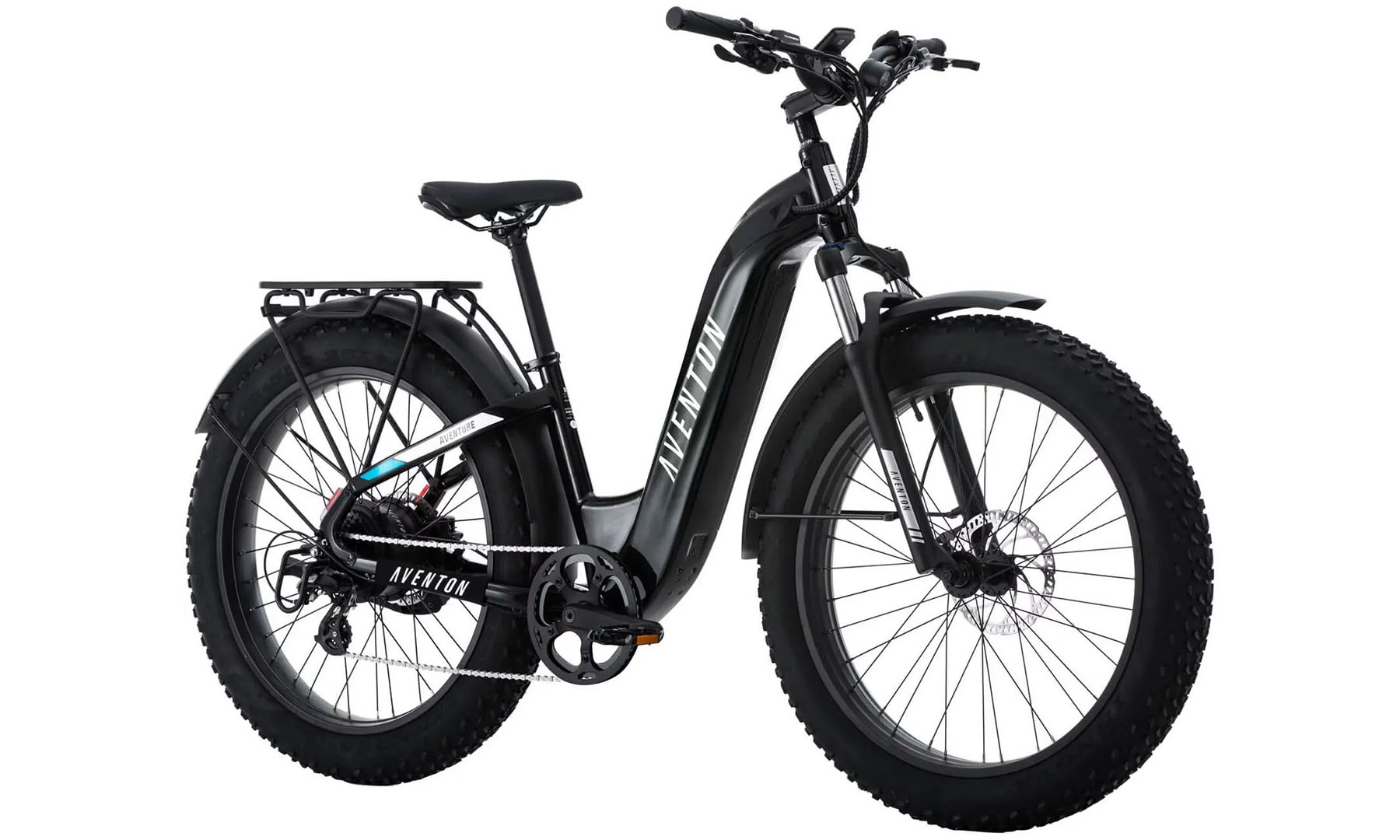 Фотография Электровелосипед Aventon Aventure.2 ST 750 26" рама M 2024 Midnight Black 5