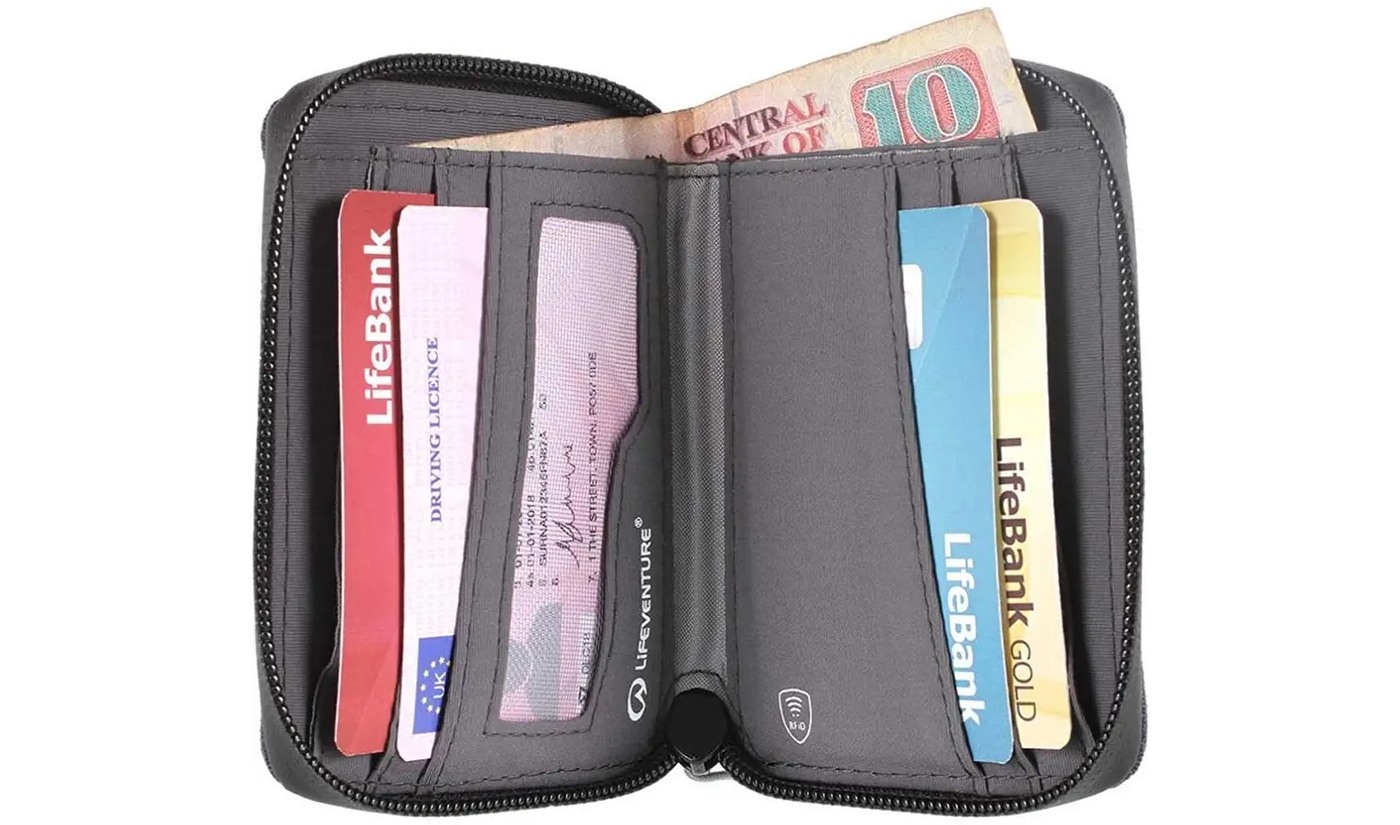 Фотографія Гаманець Lifeventure Recycled RFID Bi-Fold Wallet grey 7