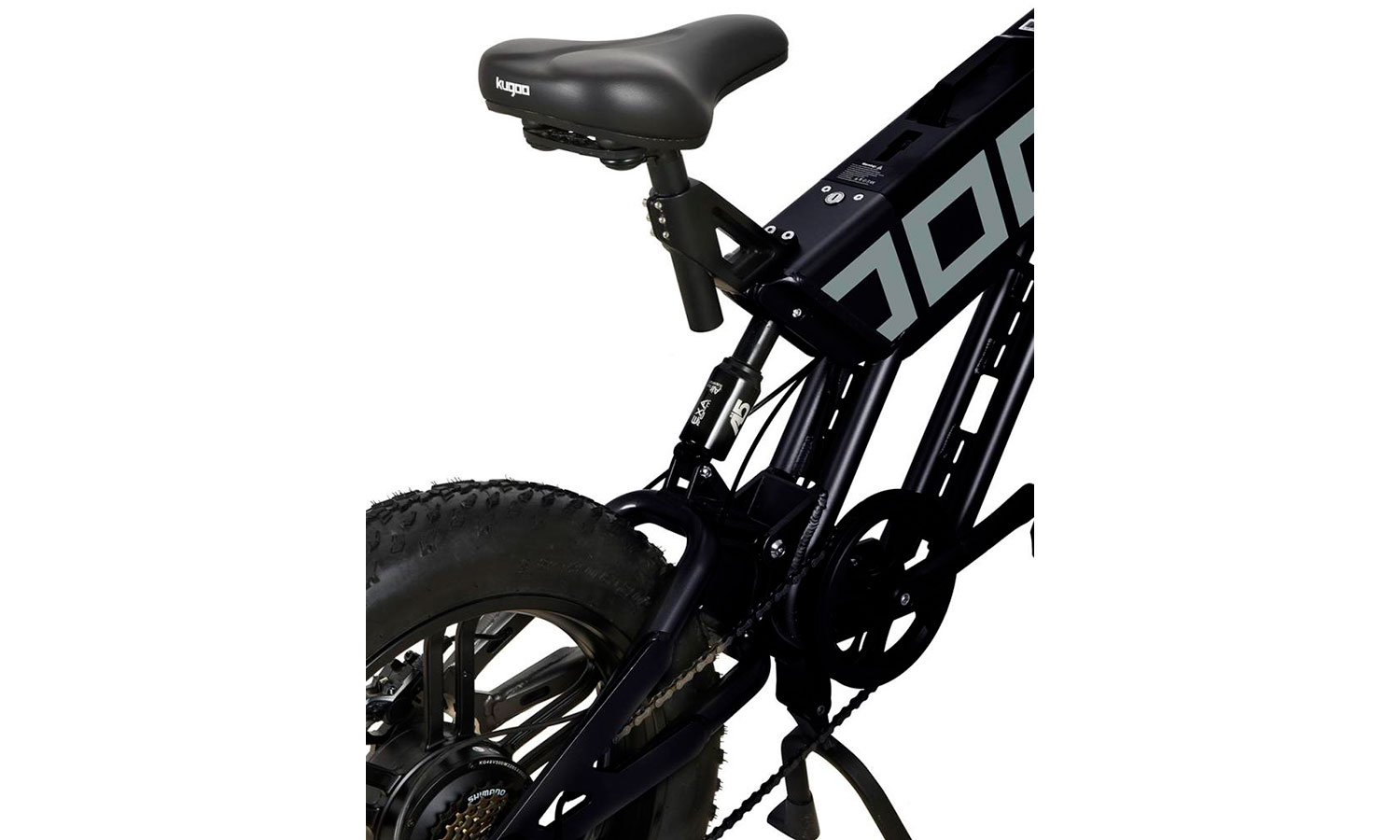 Електровелосипед фетбайк KUGOO T-01, (500 Вт; 13 Ah; 48 В) 20х4", чорний 3