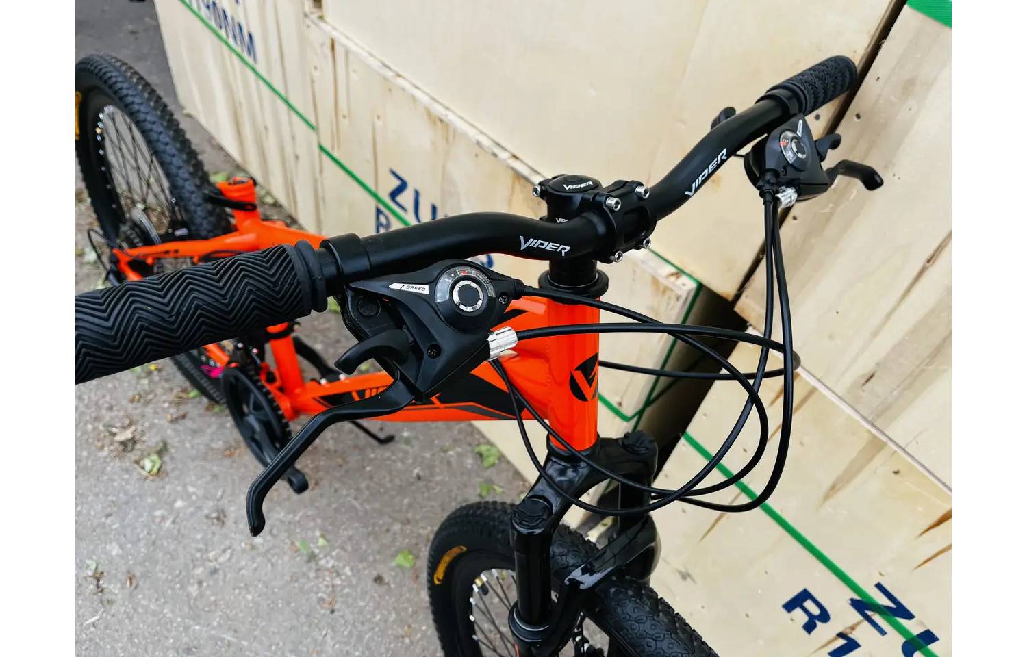 Фотография Велосипед подростковый Viper Extreme D 24" размер XXS рама 13 2024 Оранжевый 3
