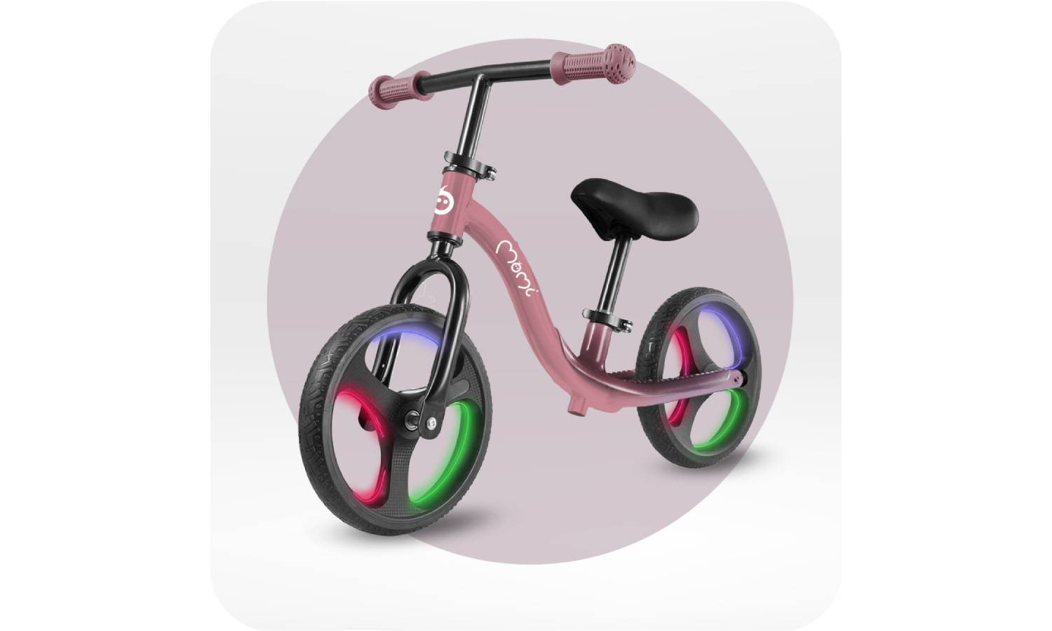 Беговел MoMi ISOKA LED Pink 8