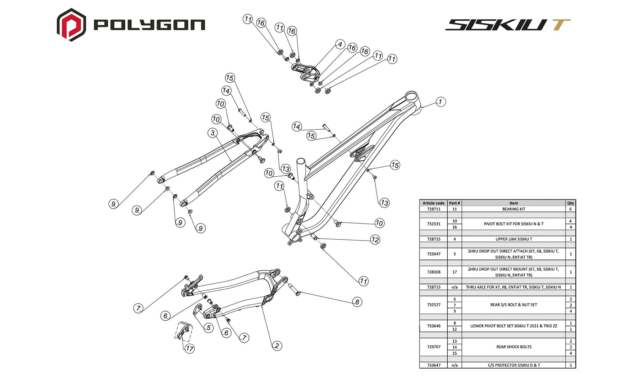 Велосипед POLYGON SISKIU T7 27.5", розмір S, рама 15, рік 2026, сіро-чорний 2