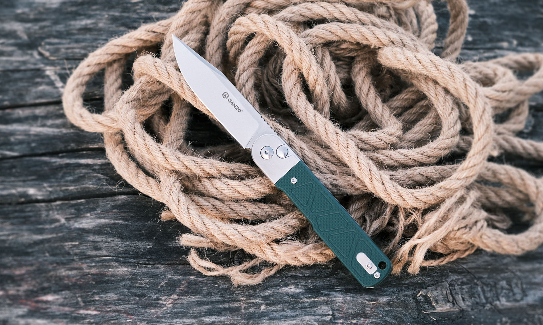 Нож складной Ganzo G767-GB зеленый 4