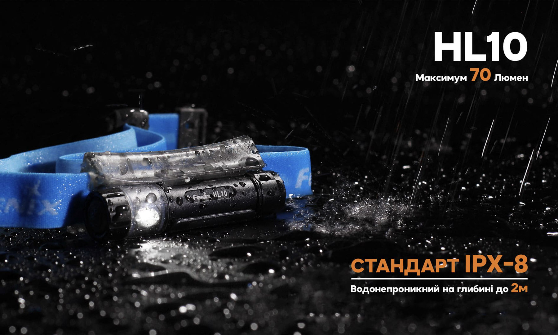Ліхтар налобний Fenix ​​HL10 пурпурний 3