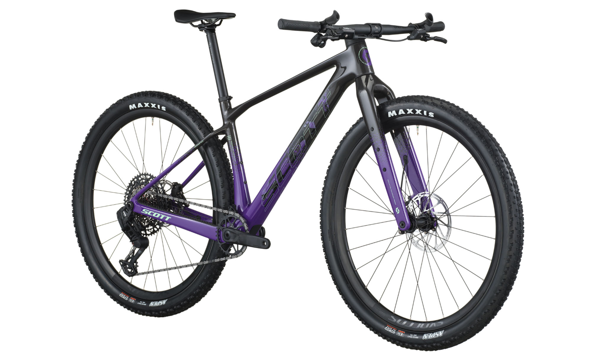 Велосипед SCOTT SCALE GRAVEL 10 Carbon 29", размер M, год 2026, черно-фиолетовый, KH 26 4