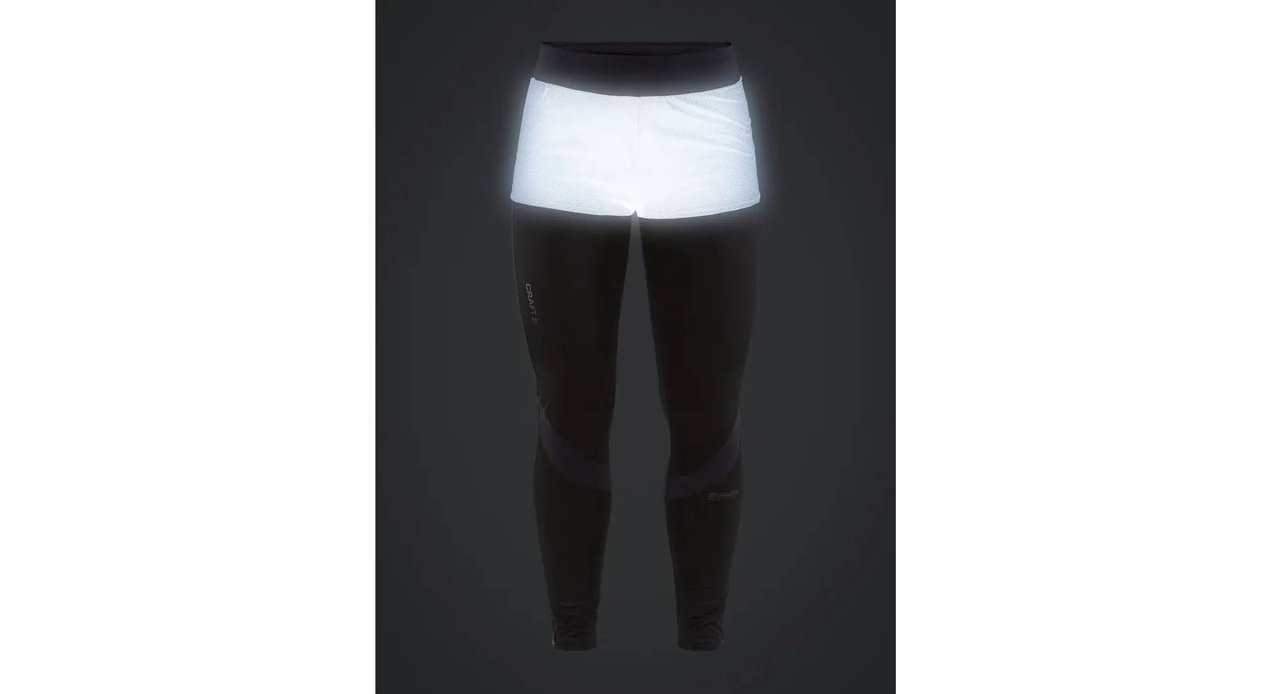 Тайтсы Craft Lumen Hydro Tights женские, размер XS, сезон AW 20, черный 3 Тайтсы Craft Lumen Hydro Tights женские, размер XS, сезон AW 20, черный 3