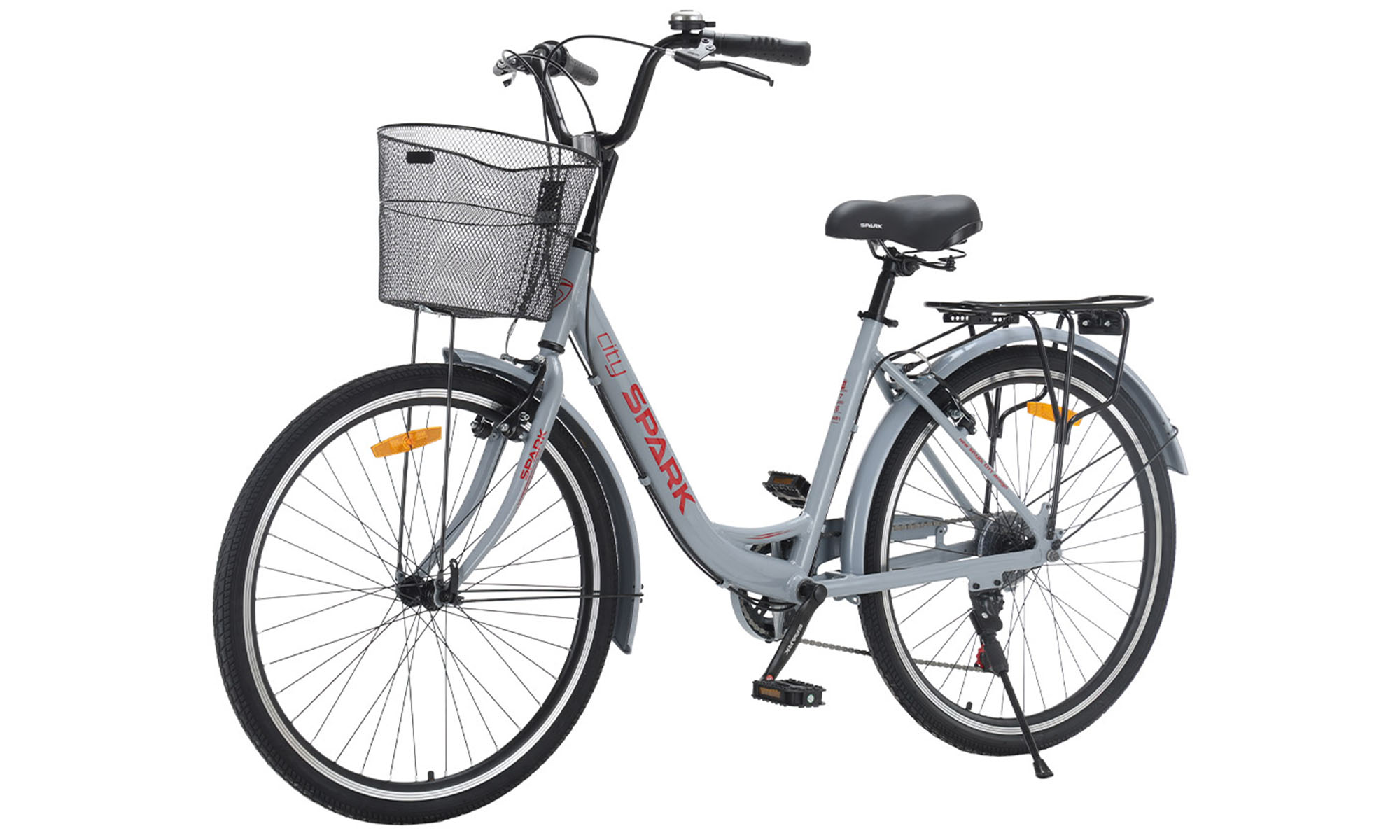 Велосипед SPARK CITY CELINE 26", размер M, рама 17", год 2026, светло-серый 3