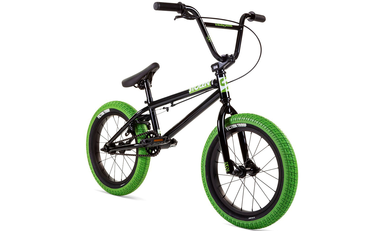 Фотографія Велосипед Stolen AGENT 16"(2021) Чорно-зелений 3