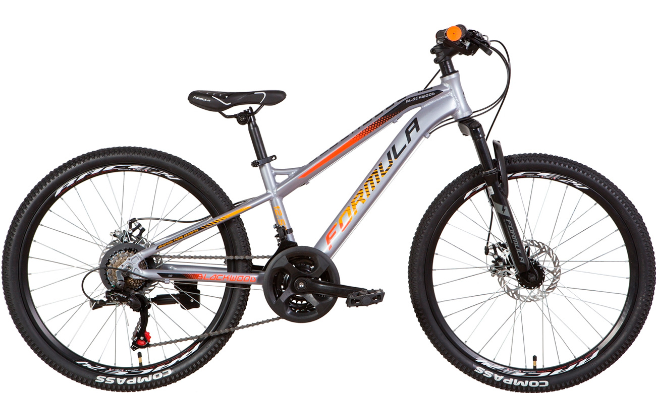 Велосипед Formula BLACKWOOD 1.0 AM DD 24" (2021) 2021 Помаранчево-сірий 2
