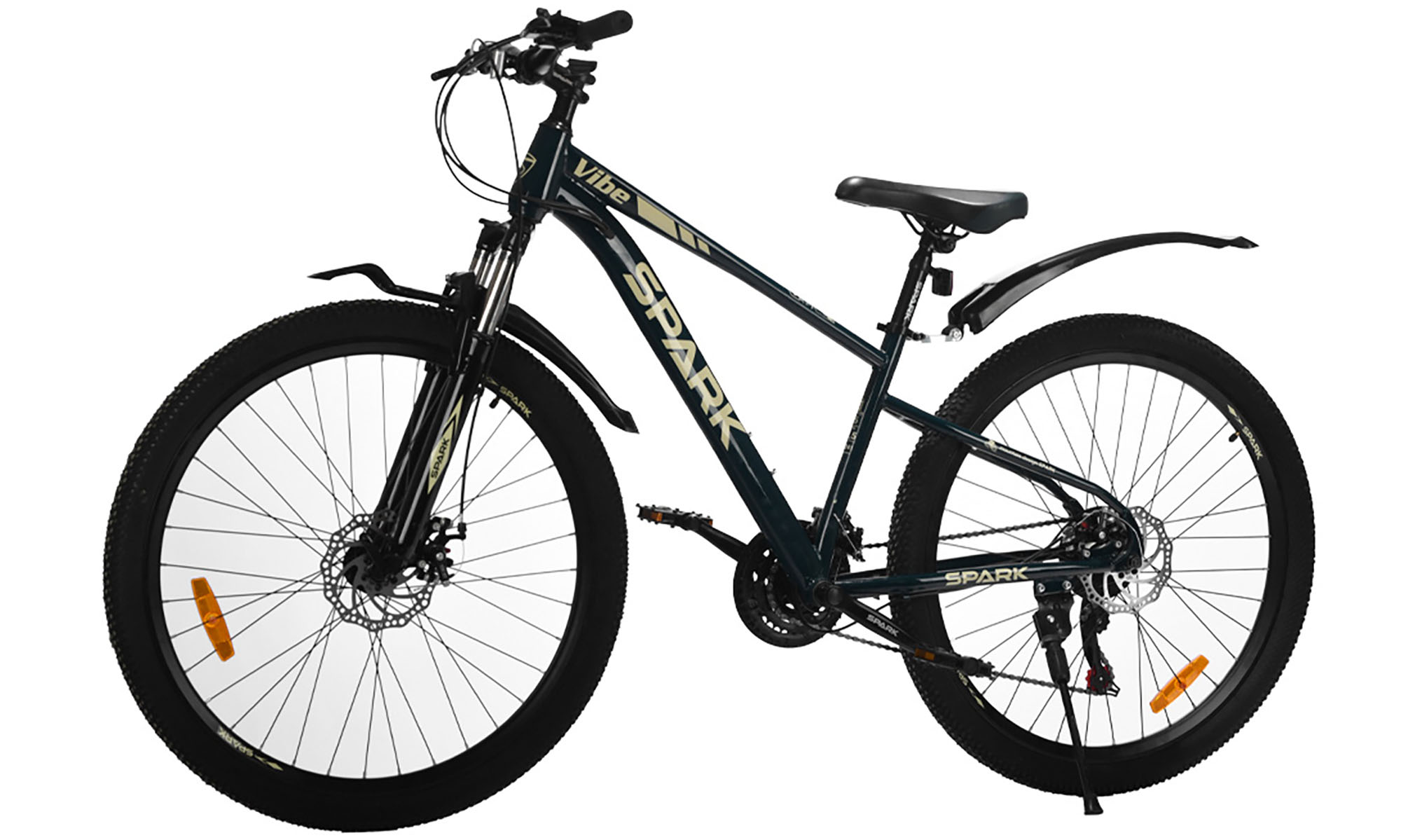 Велосипед SPARK VIBE 27,5", размер S, рама 15", год 2026, тёмно-зелёный 3