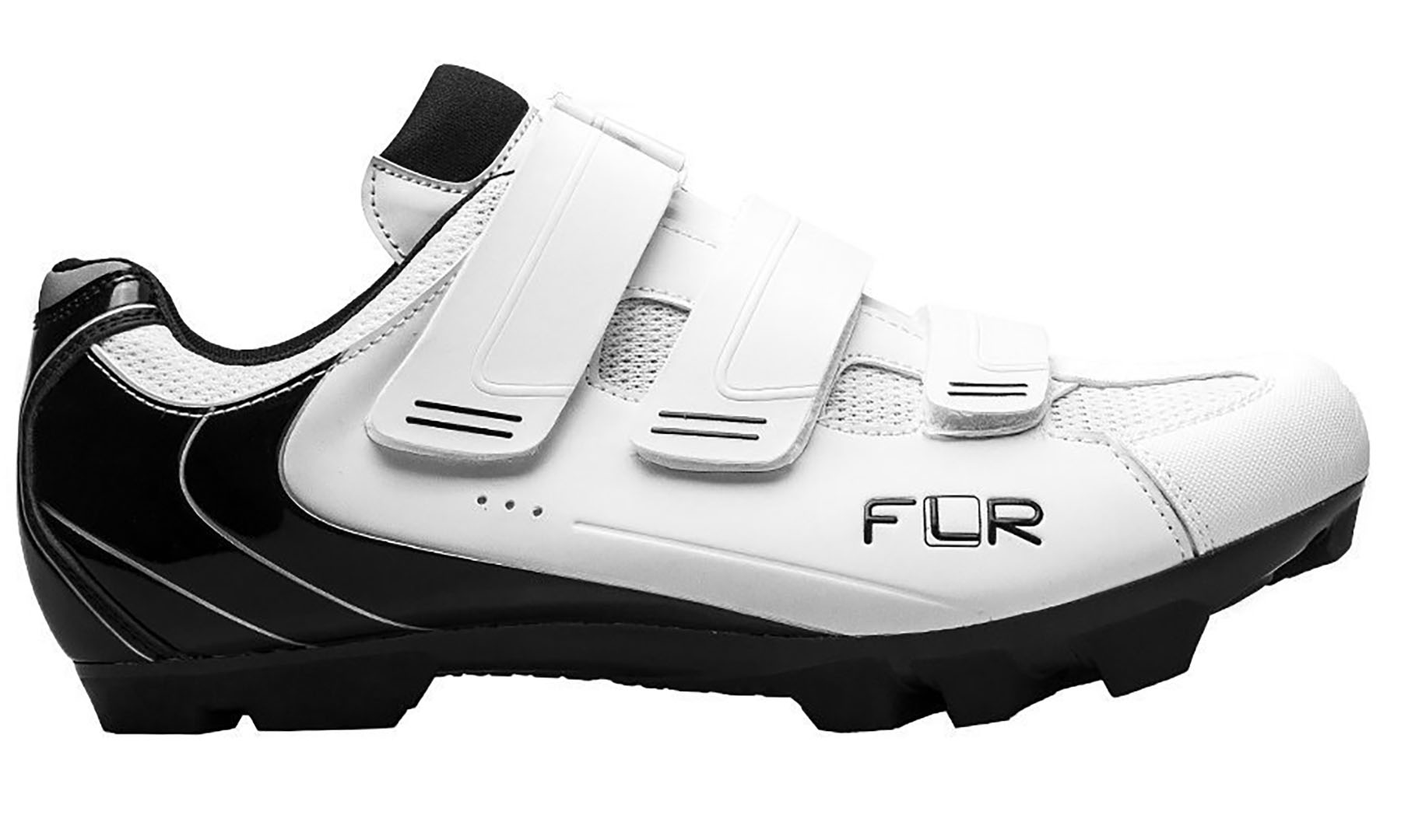 Велосипедные туфли МТБ FLR F-55 белые/черные, размер 39 6 Велосипедные туфли МТБ FLR F-55 белые/черные, размер 39 6