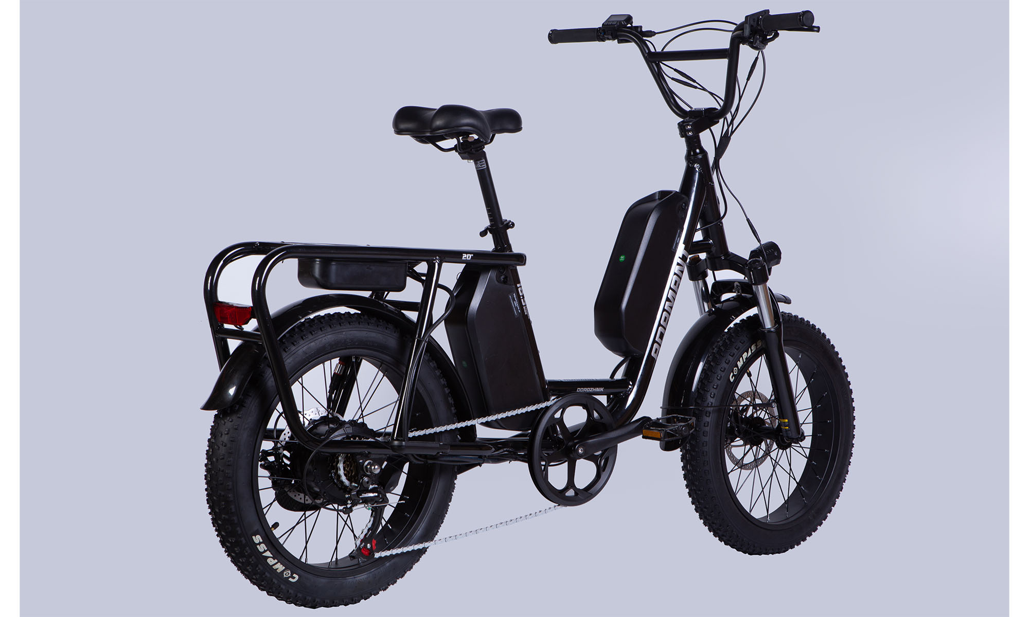 Велосипед з електроприводом Dorozhnik eADAMANT HDD 20", розмір M, рама 18,5" 48B 17.5+12.5А*г 1000Вт, 2025, чорний, крила, підніжка 3 Велосипед з електроприводом Dorozhnik eADAMANT HDD 20", розмір M, рама 18,5" 48B 17.5+12.5А*г 1000Вт, 2025, чорний, крила, підніжка 3
