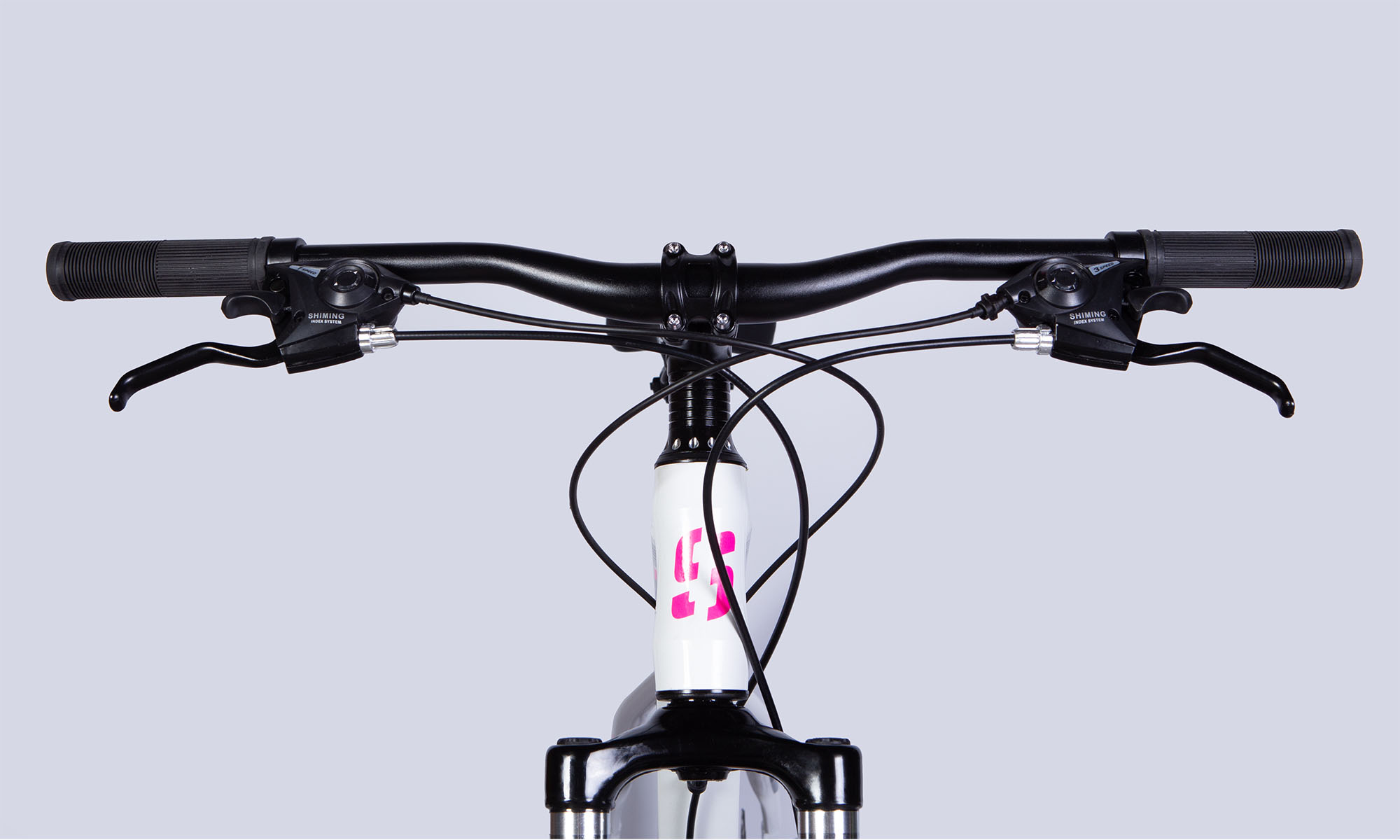 Велосипед SPACE MERCURY DD FR, 27.5", AL, размер M, рама-17", 2025, бело-розовый  7