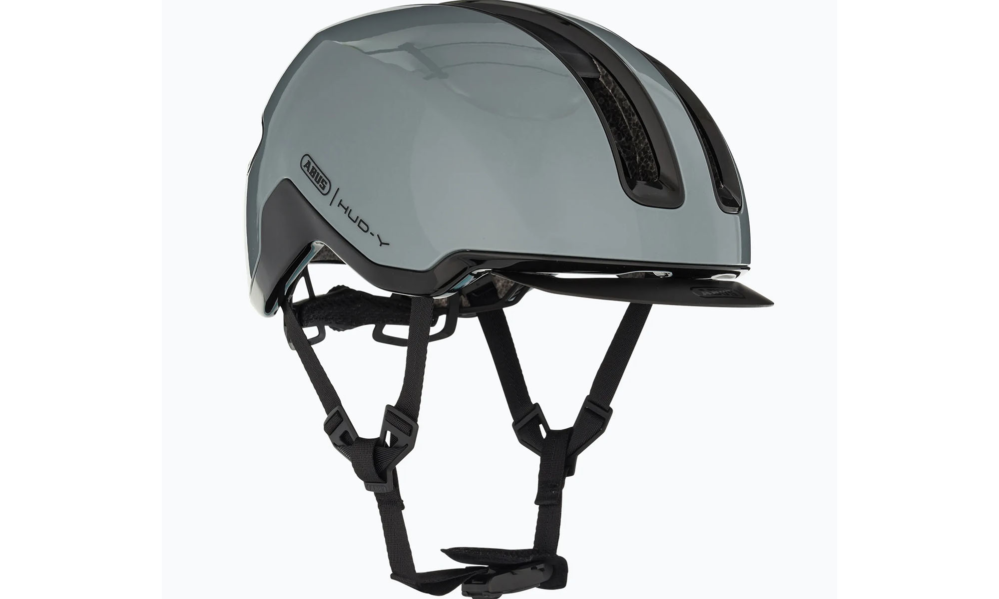 Велошлем ABUS HUD-Y Race Grey, размер L (57-61 см), серый