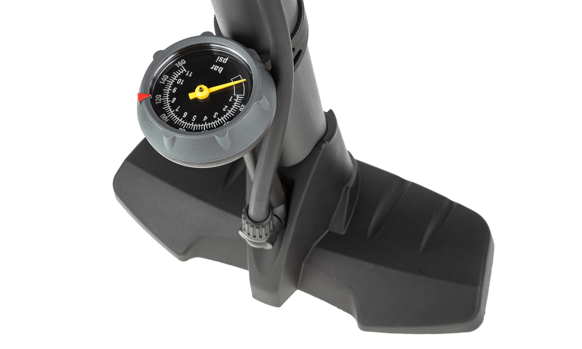 Насос підлоговий ONRIDE Azure алюміній, макс. тиск 160 psi, голівка з двома отворами під FV/AV 2