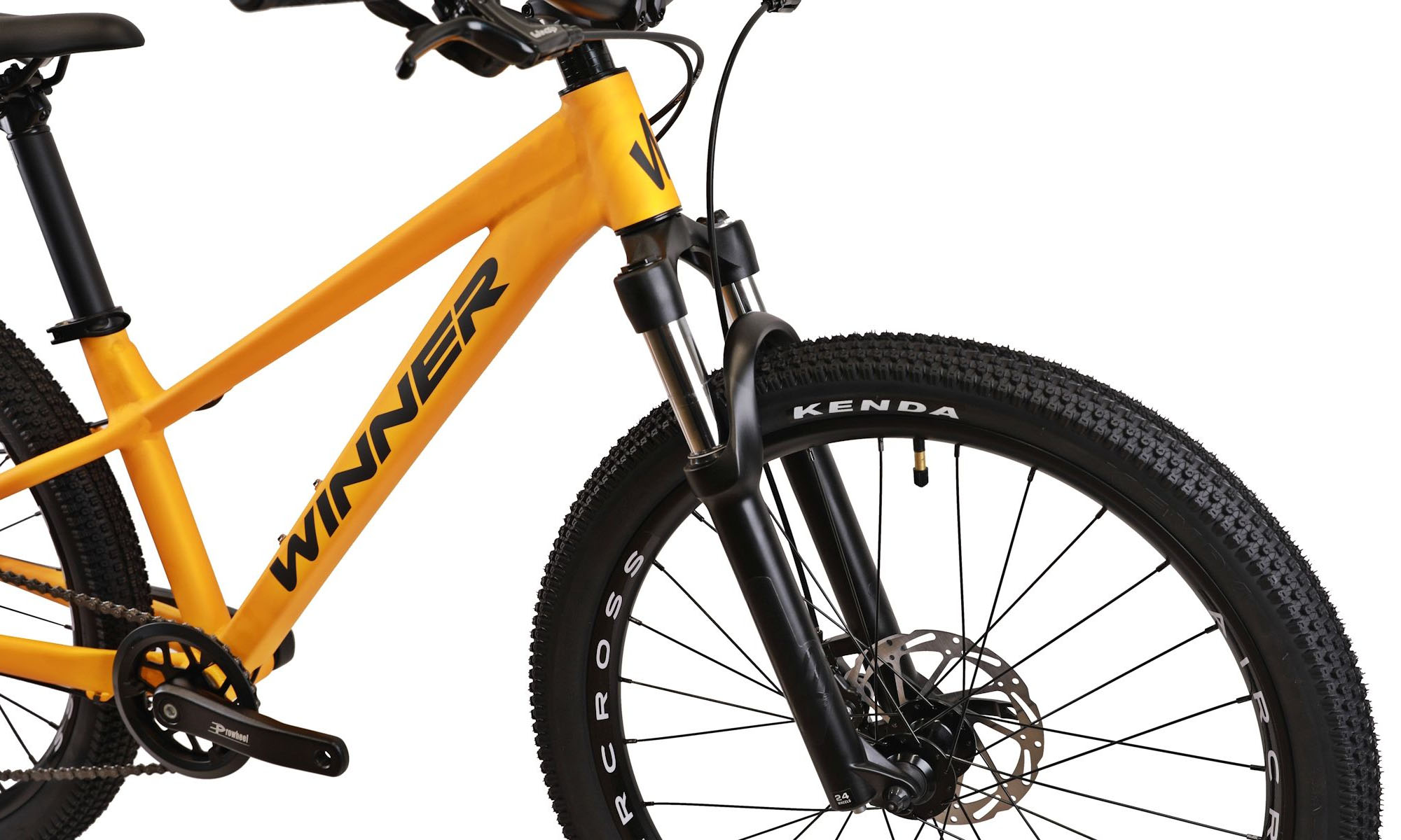 Велосипед WINNER BULLET 24", размер XXS, рама 12", 2025, Желтый (мат) 4