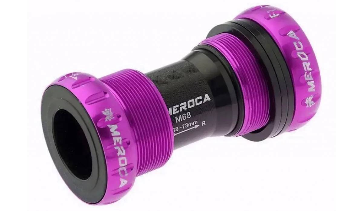 Фотография Каретка Meroca BB52 Hollowtech II BSA фиолетовый