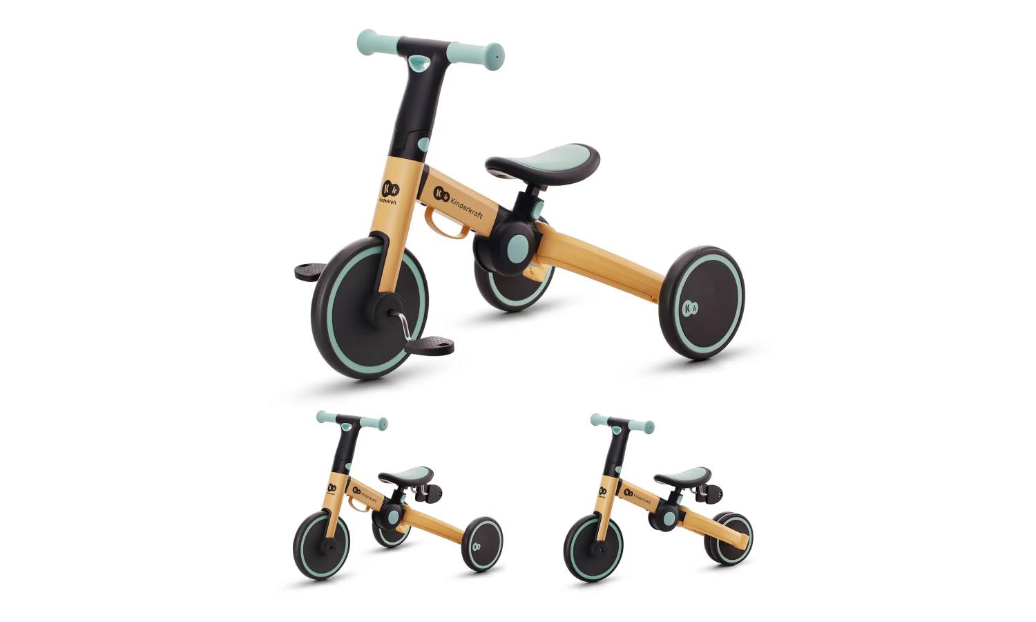 Трехколесный велосипед 3 в 1 Kinderkraft 4TRIKE Sunflower Blue 13 Трехколесный велосипед 3 в 1 Kinderkraft 4TRIKE Sunflower Blue 13