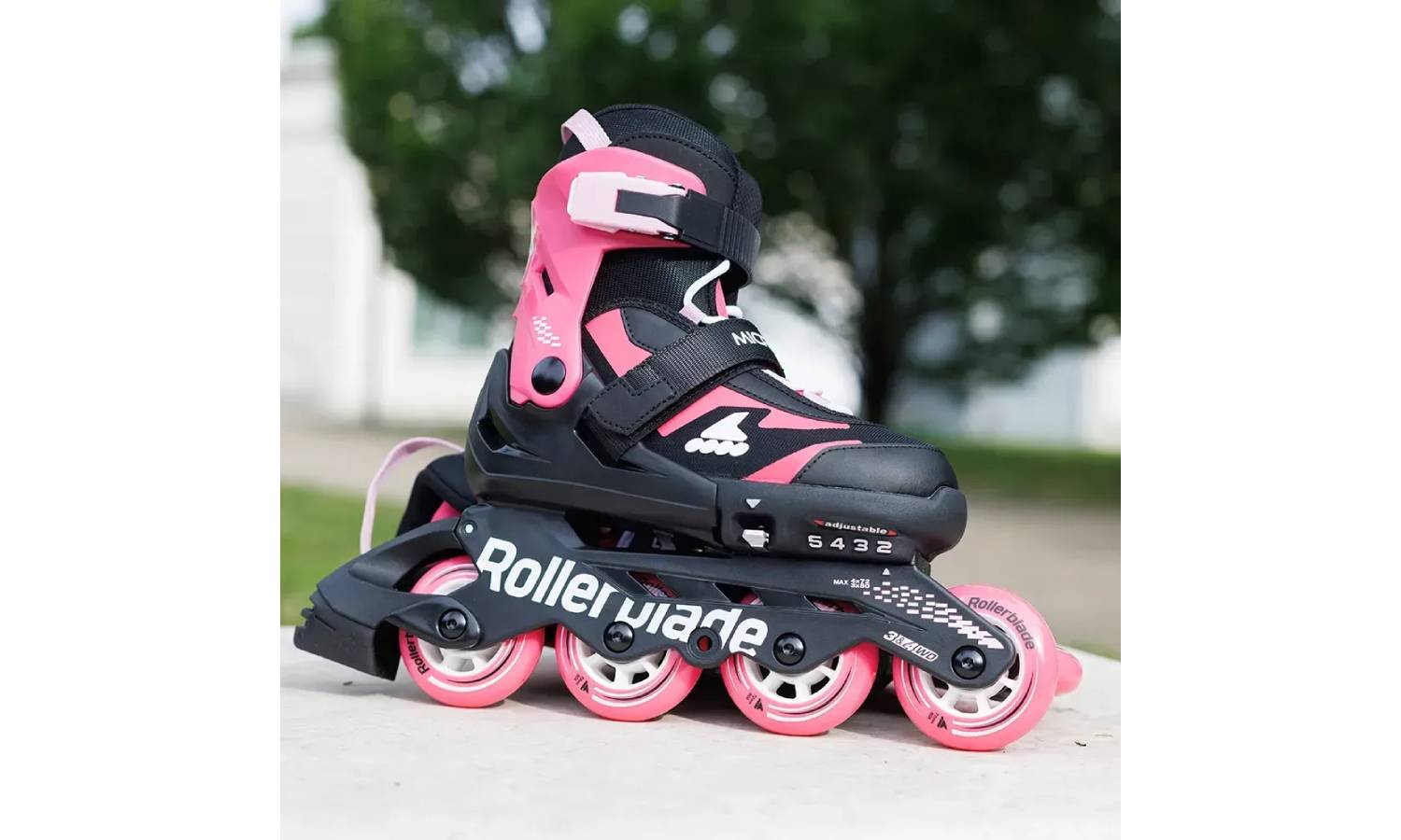 Ролики Rollerblade Microblade black-pink 28-32 4