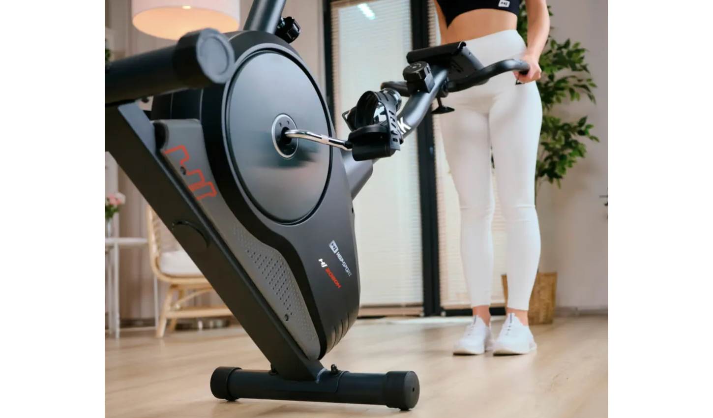 Велотренажер Hop-Sport HS-2080 Spark чорно-червоний 4