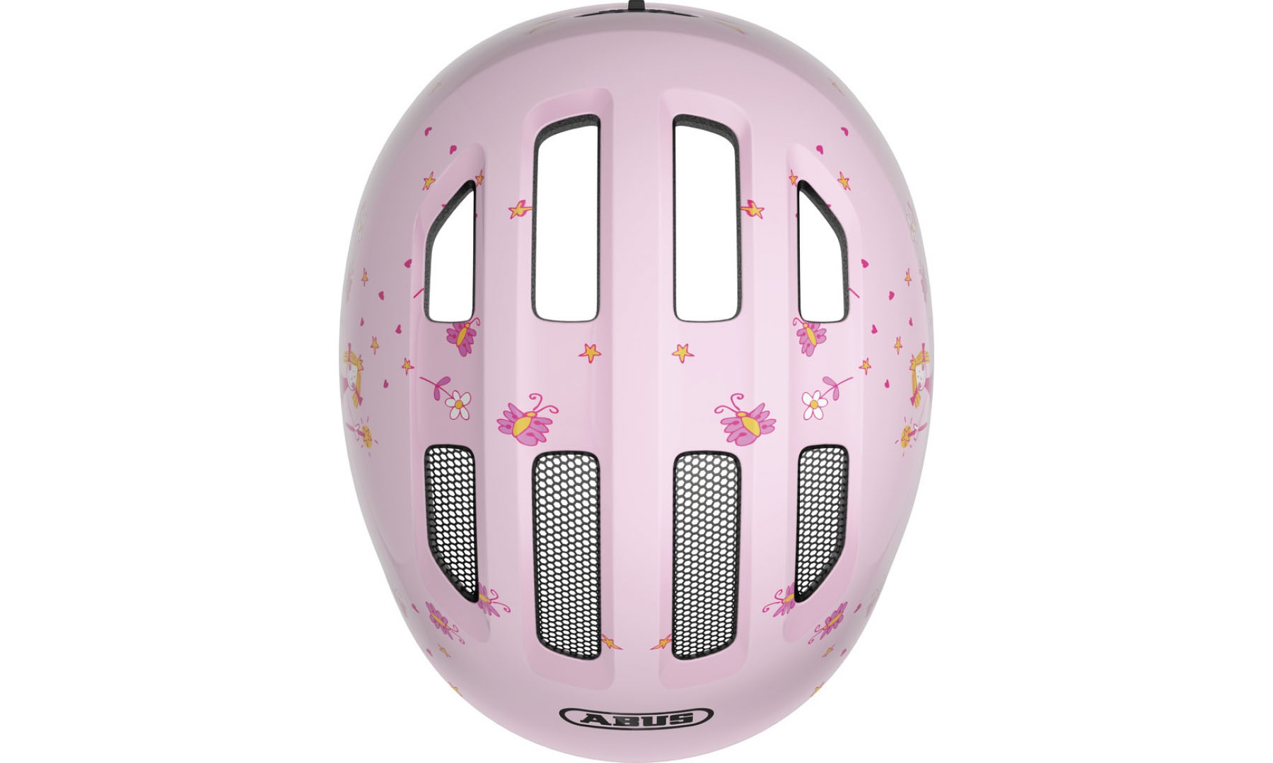 Велошолом дитячий ABUS SMILEY 3.0 Rose Princess, розмір S (45-50 см), рожева принцеса 2