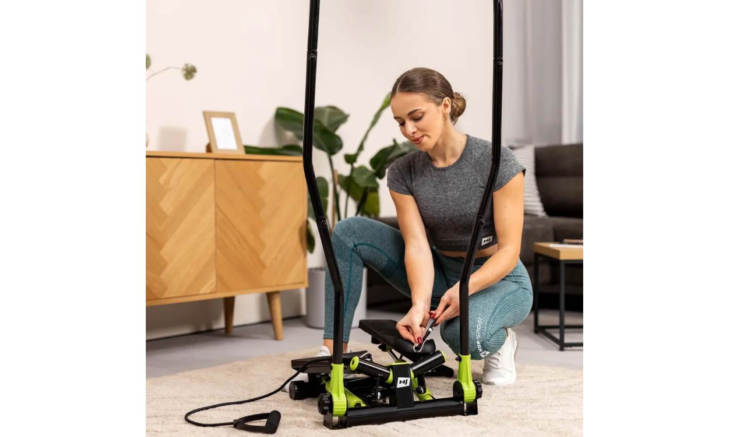 Степпер Hop-Sport HS-045S Slim Зелений 11 Степпер Hop-Sport HS-045S Slim Зелений 11