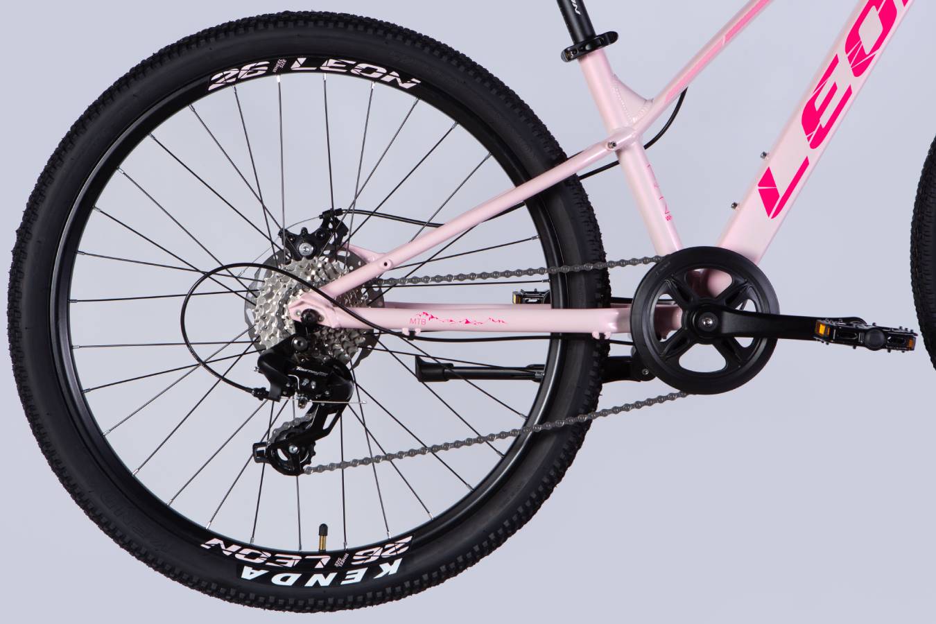 Велосипед Leon SUPER JUNIOR DD CS 26", розмір XS, рама 13", 2025, рожевий з малиновим 4