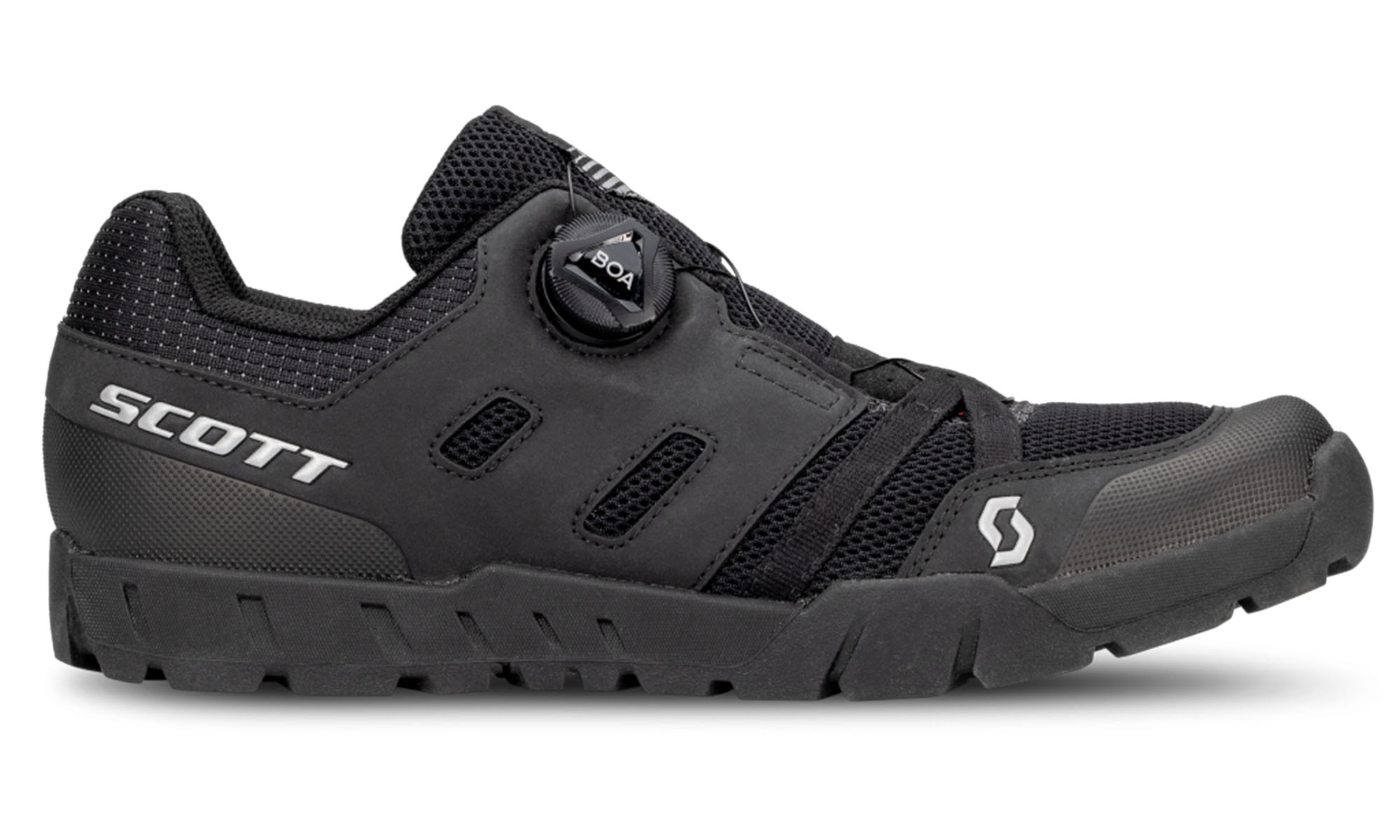 Велотуфли SCOTT SPORT CRUS-R FLAT BOA, черно-серебристые, размер 44.0 5
