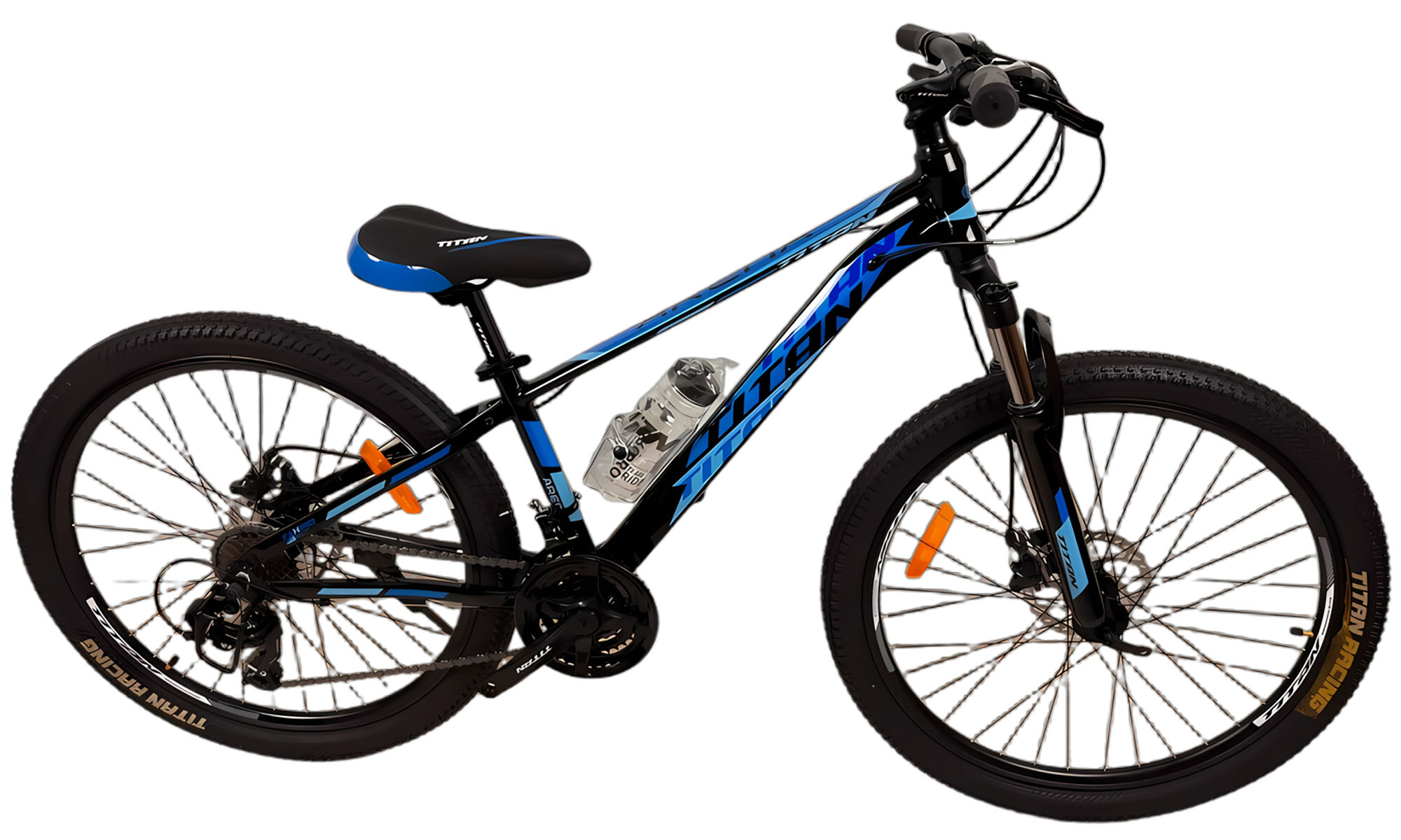 Велосипед Titan Arena 26", размер XS, рама 13", год 2025, Черный-Синий