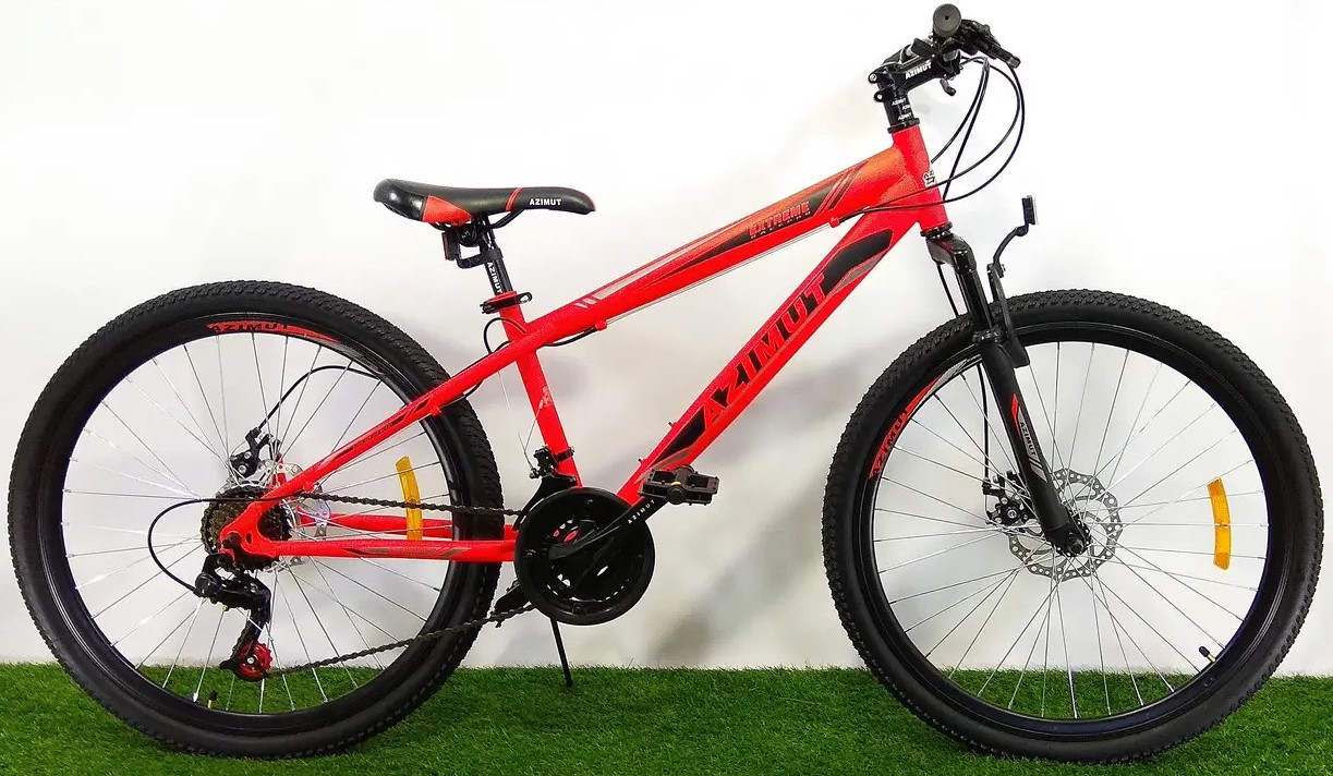 Фотографія Велосипед Azimut Extreme GD 26" розмір XS рама 14 Червоний