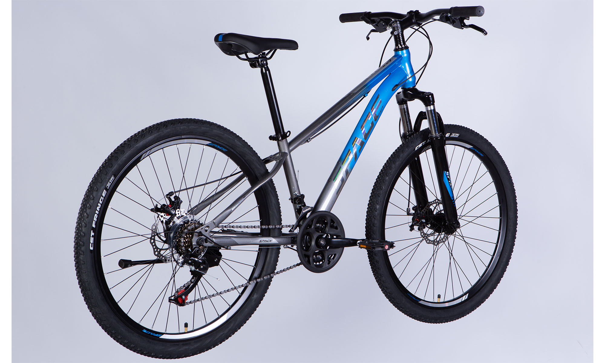 Велосипед SPACE MARS DD FR 26", ST, розмір XS, рама 13" 2025, синьо-сріблястий 2 Велосипед SPACE MARS DD FR 26", ST, розмір XS, рама 13" 2025, синьо-сріблястий 2