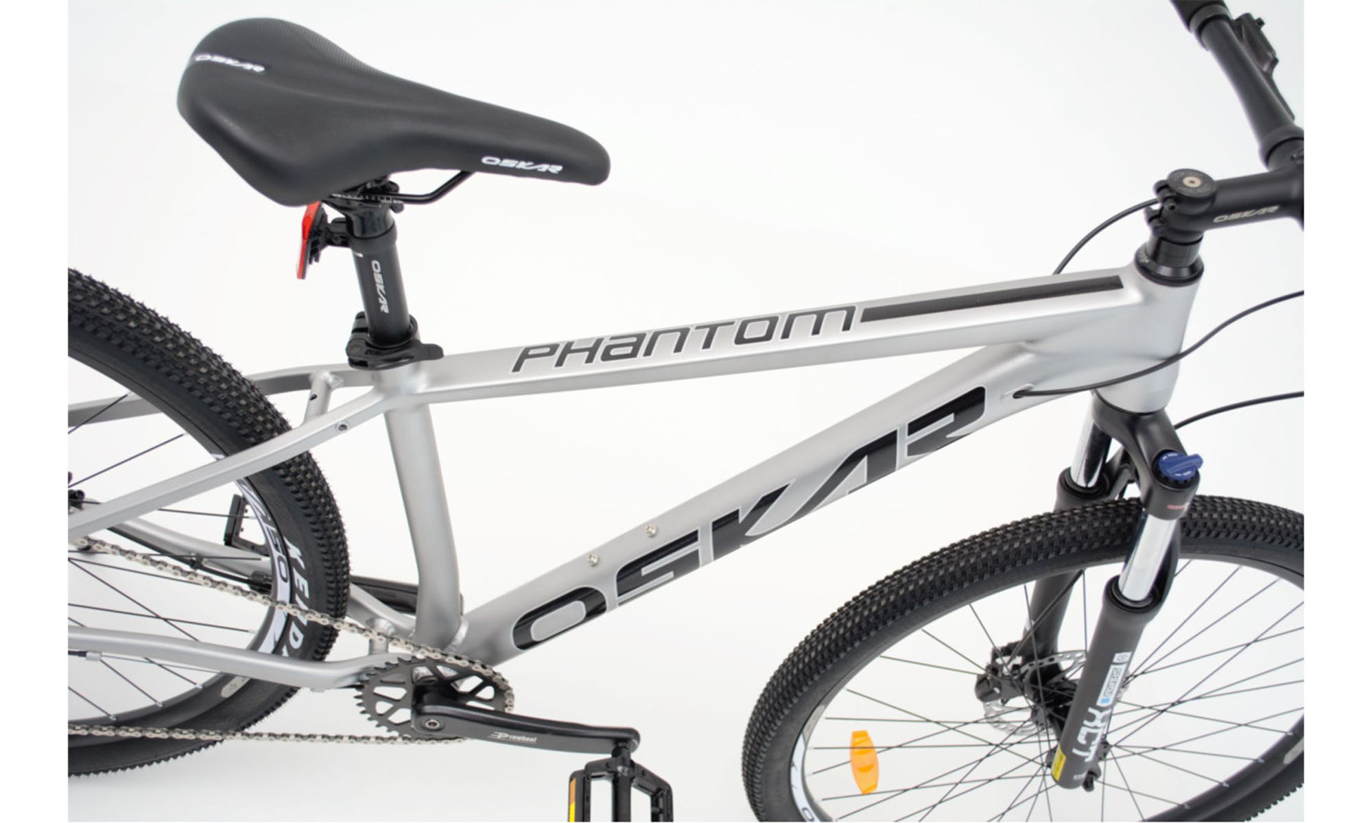 Велосипед Oskar Phantom 27.5", размер S, рама 16", год 2026, серый матовый 3 Велосипед Oskar Phantom 27.5", размер S, рама 16", год 2026, серый матовый 3