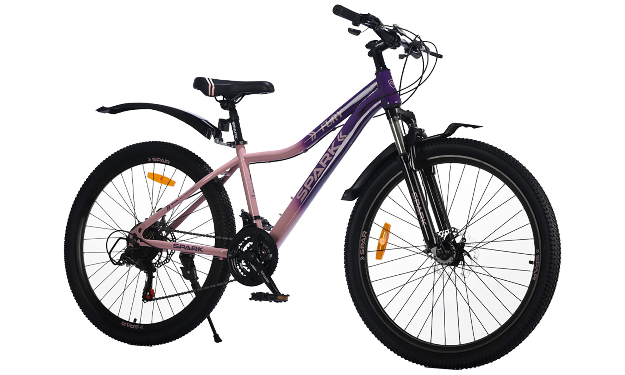 Велосипед SPARK FURY 26", размер S, рама 15", год 2026, фиолетовый с розовым 3 Велосипед SPARK FURY 26", размер S, рама 15", год 2026, фиолетовый с розовым 3